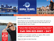 Tablet Screenshot of doma-travel.com